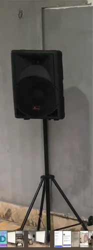 Caixa ativa + passiva de som com tripé 127 v