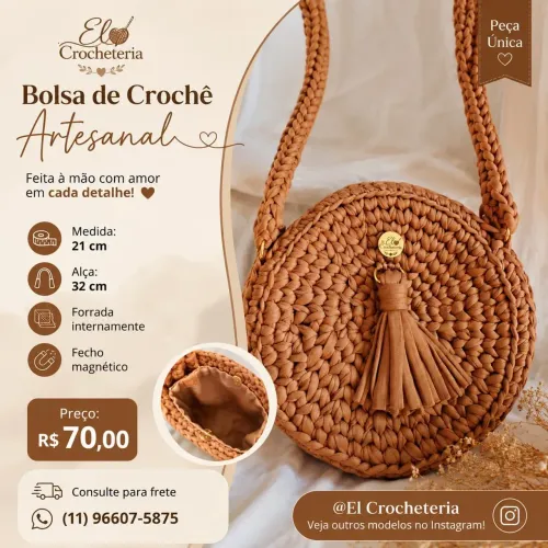 Bolsas de crochê