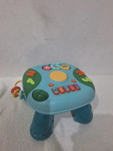 Brinquedo de bebê mesa musical interativa inglês e português 