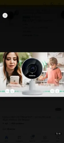 Câmera intelbras Wi-Fi
