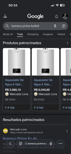 Aquecedor a gas wifi