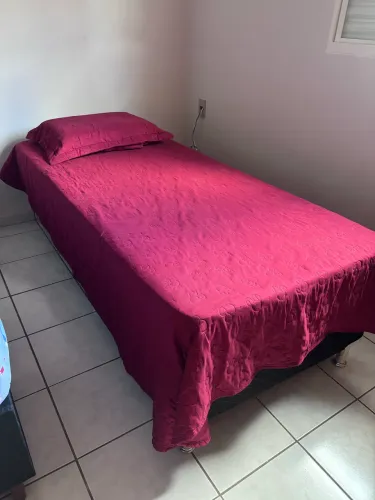 Cama solteiro colchão + box 