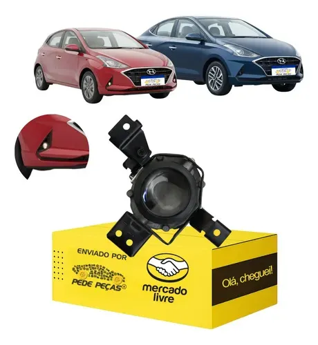 Farol Milha Cibie Auxiliar Hb20 2020 2021 2022 Novo Ld Cromado