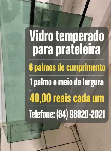 Vidro temperado para prateleira