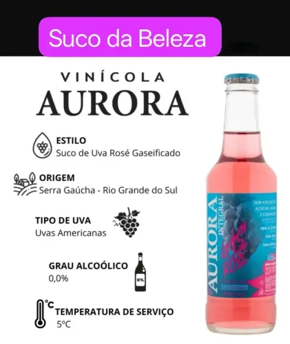 Suco da Beleza gaseificado