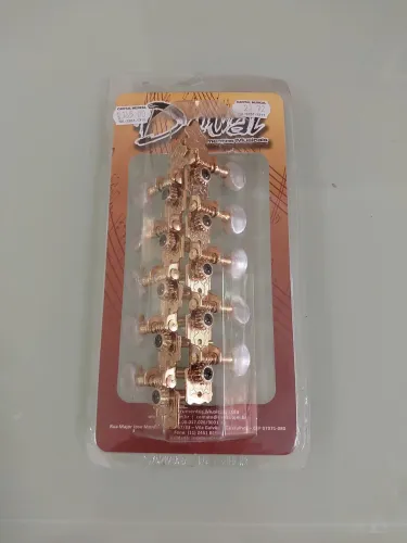 Tarraxa para viola pino fino luxo dourado