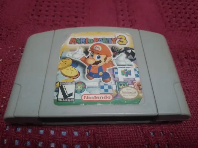 ? Mario Party 3 Nintendo 64 Original Brasileiro Gradiente Funcionando Raro
