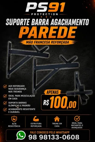 ? SUPORTE DE AGACHAMENTO EM PAREDE | PS91