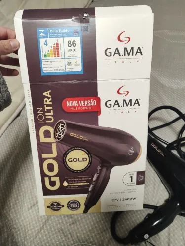 Secador De Cabelo Ga.ma Gold Ion Ultra 2400w 127v - NOVO (NUNCA USADO)<br>
