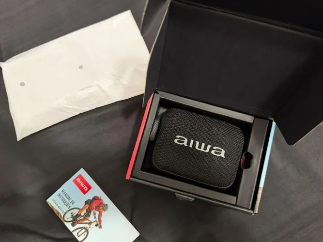 Caixa De Som Speaker Aiwa AWS-SP-07-B 7w Bluetooth Ipx6 Preto
