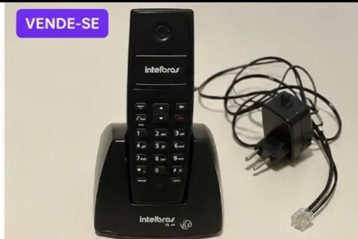Telefone sem Fio Intelbras TS 40 com Base e Fonte