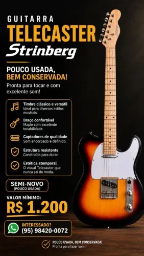 Guitarra Telecaster Strinberg 