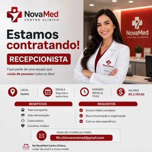 Vaga Recepcionista