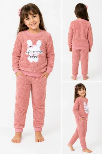 Conjunto roupa de frio menina fofa coelhinho