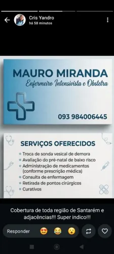 Precisou chama, enfermeiro especialista em saúde pública e hospitalar 