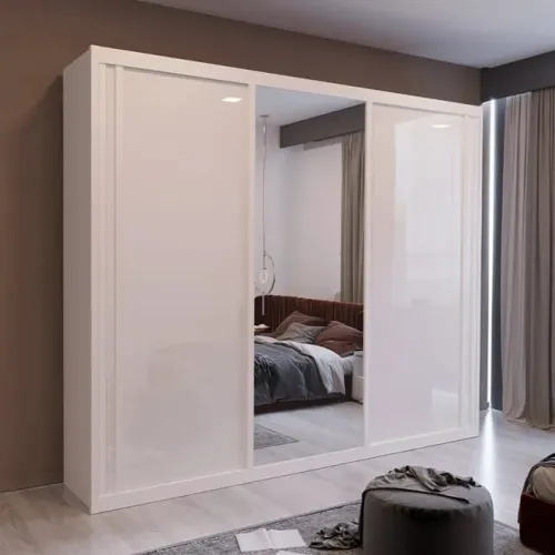 Roupeiro 100%MDF com porta de correr Novo a pronta entrega