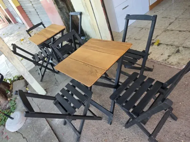 JOGO DE MESA 4 CADEIRAS NOVO