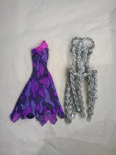 kit roupa e acessório spectra haunted monster high