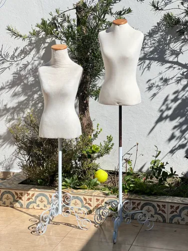 Manequins tecido retrô
