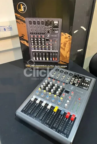 Mesa de Som J&F 4 Canais USB CH4USB PS4USB (MP)