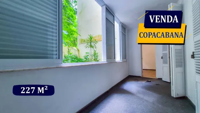 COPACABANA PRAÇA EUGÊNIO JARDIM 227M² PREÇO PARA REFORMAR 4 QUARTOS VISTA VERDE VAGA PRÉDI