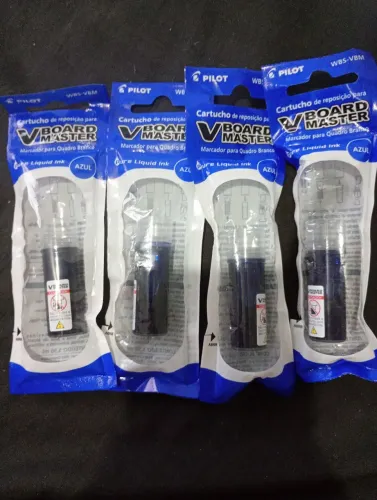 Kit com 4 tintas azuis para pincel de quadro branco - VBOARD MASTER Pilot