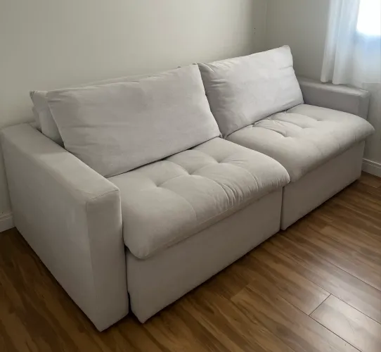 Sofá Cama Cinza claro (2,30 m)