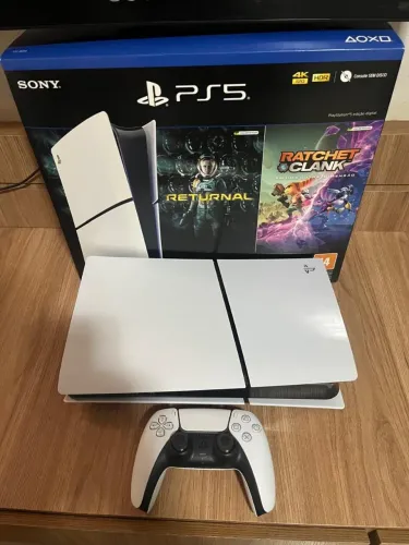 Ps5 slim digital em excelente estado 
