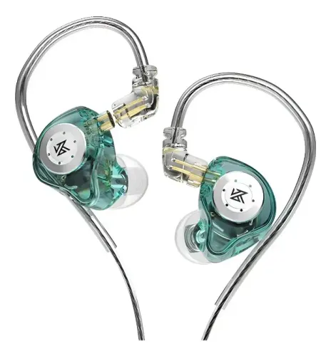 Fone De Ouvido Kz Edx Pro X Verde Com Microfone