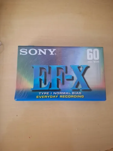 Fita Cassete Sony EF-X 60 minutos - Nova e lacrada de fábrica