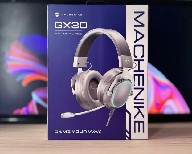 Headset Machenike Gx30 | 7.1 | 50mm +13mm | 4 Drivers | Microfone 360° | Novo e Lacrado
