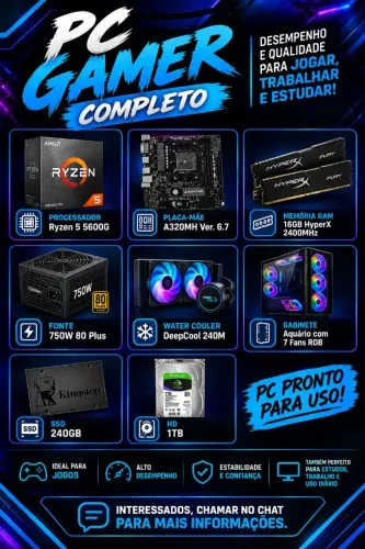 Pc Gamer Ryzen 5 5600g 