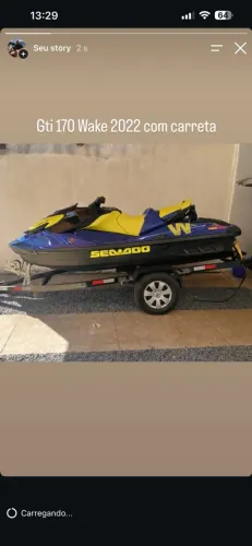 Jet ski seadoo gti 170 Wake c/ carreta
