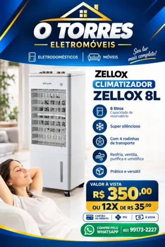 CLIMATIZADOR ZELLOX 8L NOVO COM GARANTIA!