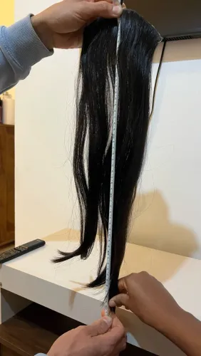 Cabelo Humano Brasileiro Do Sul Legítimo - Castanho Natural(usado) 166g / 50cm