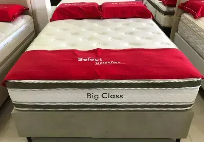 Colchão Herval Big Class + Base box Casal 138x188x73 - Select Colchões