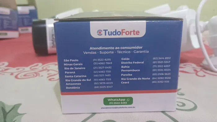 câmera de segurança bullet da marca tudoforte. ideal para sistemas de cftv.