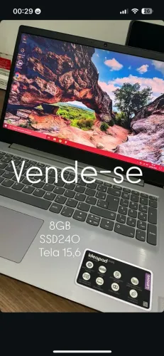Notebook SSD 8GB RAM 15,6 polegadas
