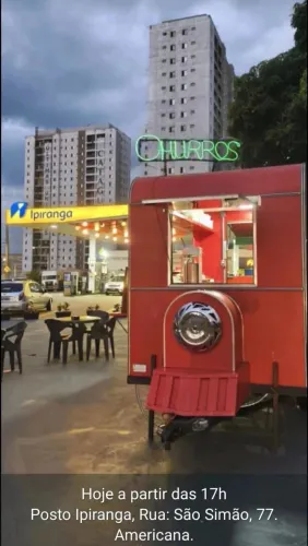 Churros da Mamãe, Posto Ipiranga, rua São Simão, 77, Cariobinha.