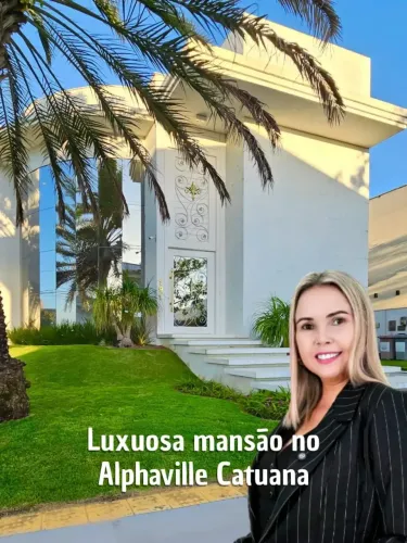 Casa no Alphaville Catuana, automatizada, com 4 suítes, escritório e academia.