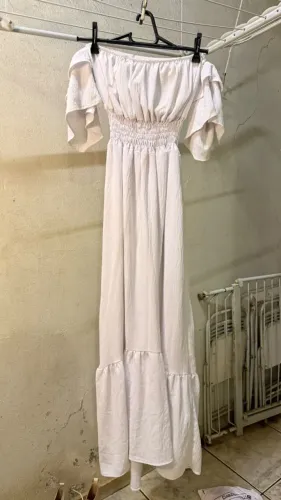 Vestido Longo Branco Feminino ?
