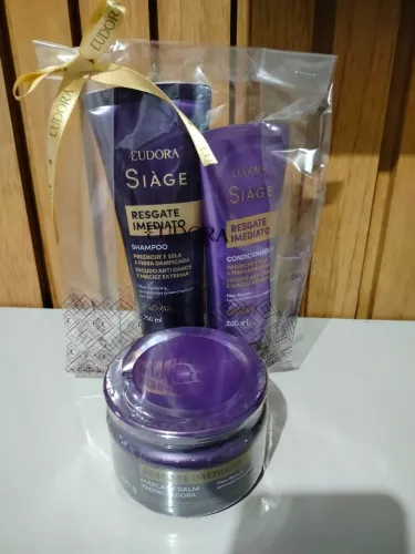 Kit Eudora Shampoo, condicionador e máscara