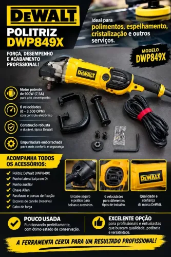 POLITRIZ DEWALT DWP849X
