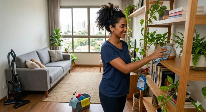 Cuidadora de imóveis "house sitting"