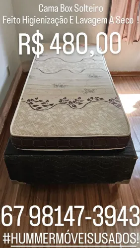 Vende - Se Cama Box Solteiro Feito Higienização E Lavagem A Seco !