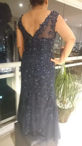 Vestido Longo de Festa, bordado