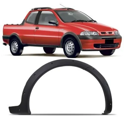 Moldura Paralama acabamento alargador Friso Dianteiro Palio Weekend Strada G2 2002 / 2004 