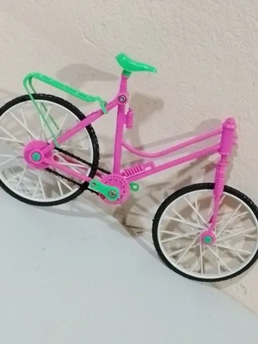 Bicicleta para boneca Barbie com 25cm de comp sem o Guidão e sem os pedais