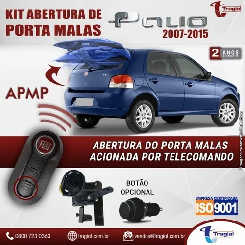 Kit Abertura de Porta Malas Fiat Palio 2007-2015 Tragial 