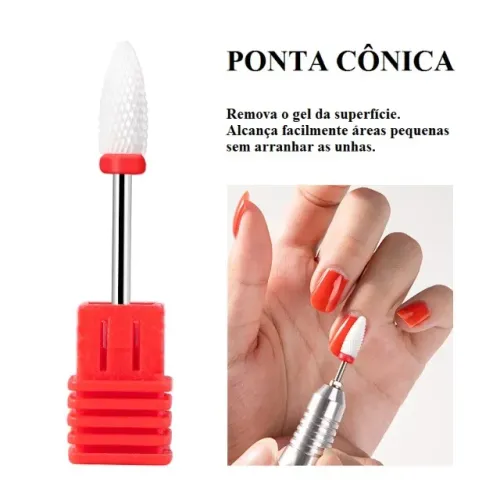 Broca de Cerâmica para Unha Gel - Unidade